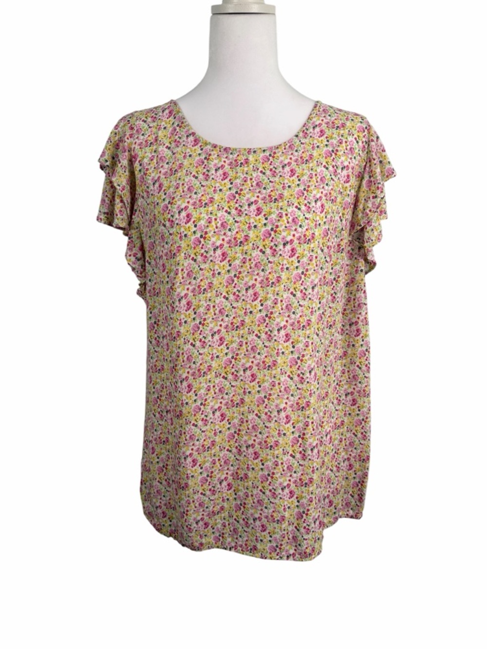 Cynthia Rowley Cottage-core Floral Layered Ruffle Top - Size Medium